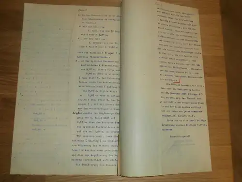 Lychener Mühle , 1924 , 7-seitiges Dokument , Kloster , Fretzdorf ,  Geschichte , Templin , Regierung , Mecklenburg !!!