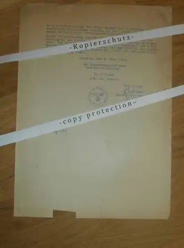 Beenz b. Lychen , 1940 , Eigentümer mit Namen und Adresse , Templin , Uckermark !!!