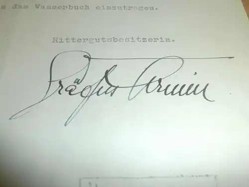 Graf Arnim in Groß Sperrenwalde , 1931 , mit Autograph , Gut Gollmitz , Uckermark !!!