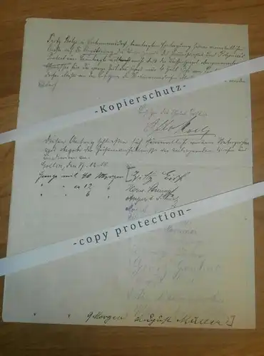 Gutsbesitzer Otto Koch in Gollin , 1918 , mit Autograph , Milmersdorf , Regierung Potsdam , Templin , Uckermark !!!