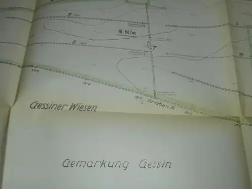 Lageplan Basedow / Gessiner Wiesen , 1942 , Landesbauernschaft , Gessin , Malchin , 620x450mm , Mecklenburg !!!