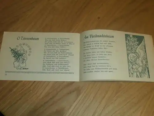 W. Lange Kolonialwaren Rostock , ca. 1940 , Liederheft , Weihnachten , Weihnachtslieder , Mecklenburg !!!