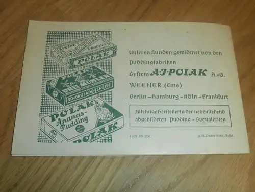 W. Lange Kolonialwaren Rostock , ca. 1940 , Liederheft , Weihnachten , Weihnachtslieder , Mecklenburg !!!