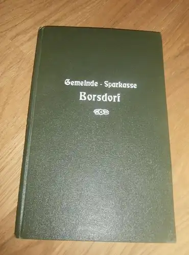 altes Sparbuch Borsdorf / Grimma , 1933 - 1943 , Direktor Johann Martin , Sparkasse , Bank !!!