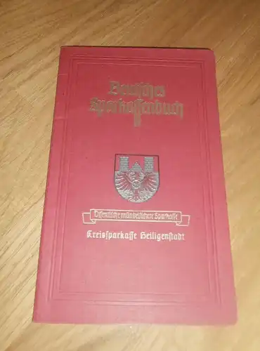 altes Sparbuch Heiligenstadt / Eichsfeld , 1945 , Bäckermeister , Bäcker , Sparkasse , Bank !!!