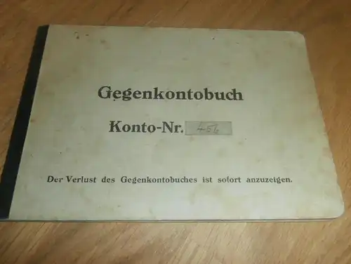 altes Sparbuch Rathenow , 1938 - April 1945 , Landwirt Albert Schönfeld , Sparkasse , Bank !!!