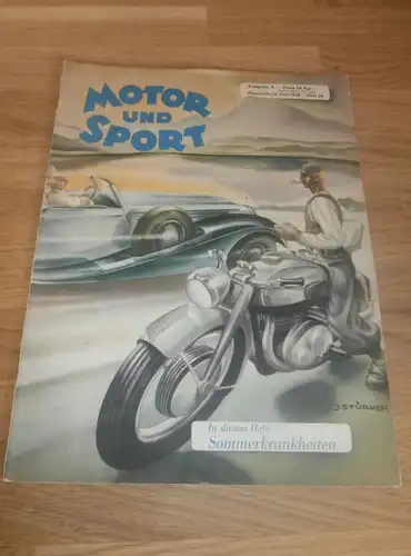 Motor und Sport , 12.06.1938 , komplette Zeitschrift , BMW , v. Brauchitsch , Adler Trumpf , viel Reklame , Werbung !!!