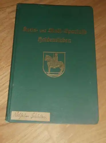 altes Sparbuch Wefensleben / Haldensleben , 1940 - 1945 , Wilhelm Schütze , Sparkasse , Bank !!!