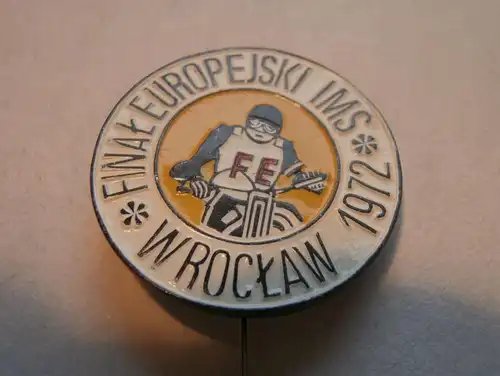 Speedway WM Finale Wrozlaw 1972 , Pin , Plakette , Badge