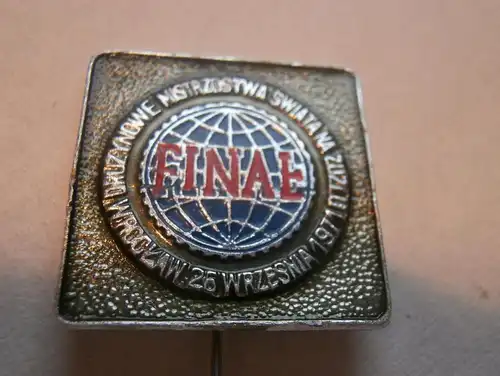 Speedway WM Finale Wrozlaw 1971 , Pin , Plakette , Badge