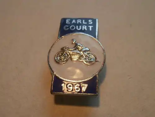 Earls Court 1967 , Motorradrennen , Pin , Plakette , Badge  !!!