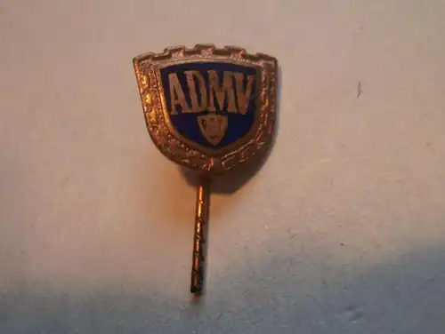ADMV Anstecknadel DDR , Gold , Pin , Plakette , Badge , DDR Motorsport