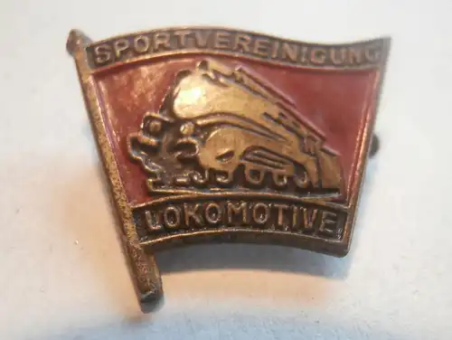 altes Abzeichen Sportvereinigung Lokomotive , DDR , Anstecknadel , Badge , Pin