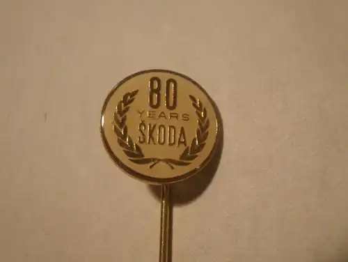 80 Jahre Skoda - Anstecknadel , Badge