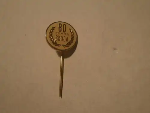 80 Jahre Skoda - Anstecknadel , Badge