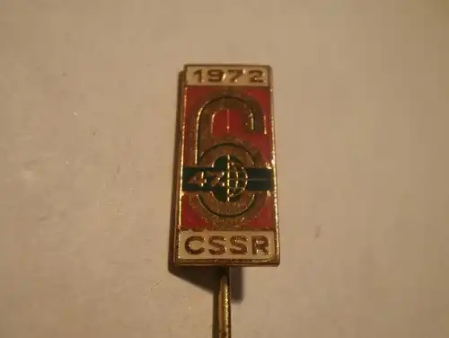 CSSR 1972 , alte Anstecknadel , Abzeichen , Pin , Badge , Motorsport , Rennsport , Oldtimer !!!