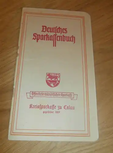 altes Sparbuch Calau , 1948 - 1949 , Hermann Nuglisch , Fleischer in Neu Petershain , Neupetershain Sparkasse , Bank !!!