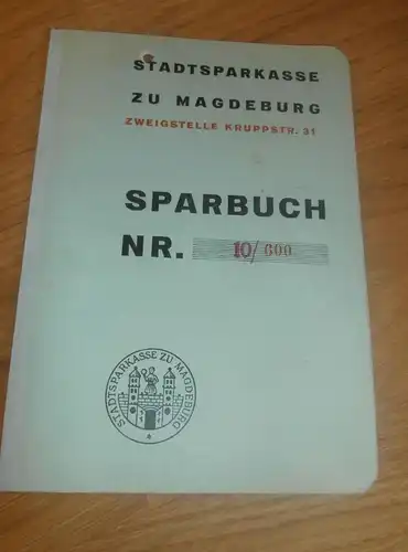 altes Sparbuch Magdeburg , 1938 - 1939 , Joachim Röpke , Jordanstraße , Sparkasse , Bank !!!