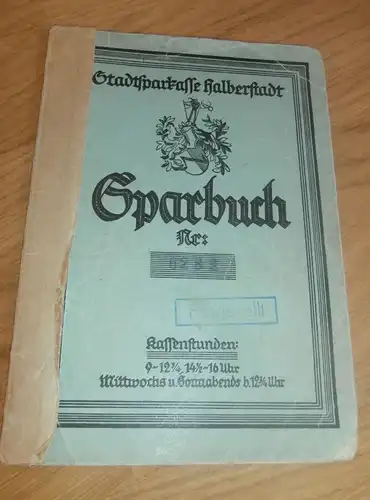 altes Sparbuch Magdeburg , 1935 - 1945 , Carl Werner , Sparkasse , Bank !!!