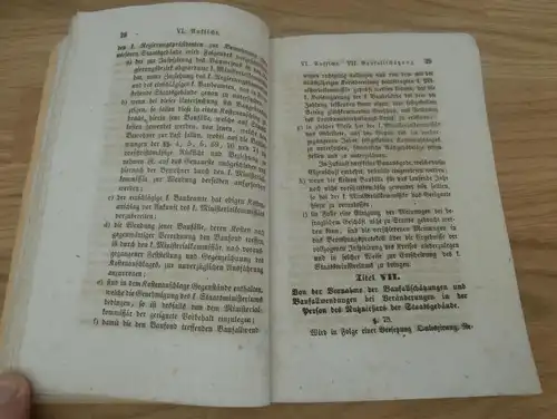 Staatsgebäude im Königreiche Bayern , 1851 , königliche Verordnung zur Benützung und Unterhaltung !!!