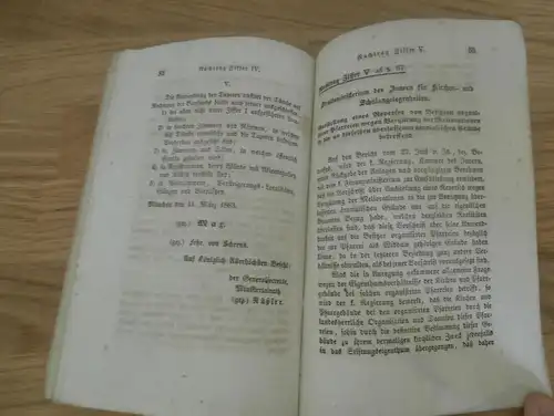 Staatsgebäude im Königreiche Bayern , 1851 , königliche Verordnung zur Benützung und Unterhaltung !!!