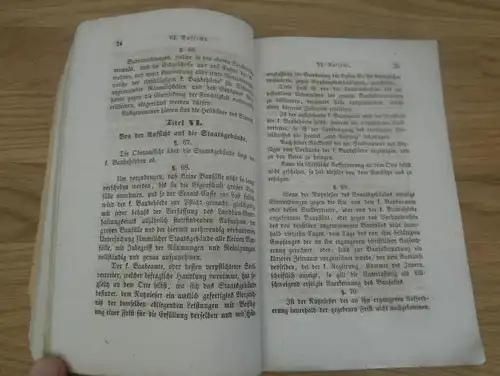 Staatsgebäude im Königreiche Bayern , 1851 , königliche Verordnung zur Benützung und Unterhaltung !!!