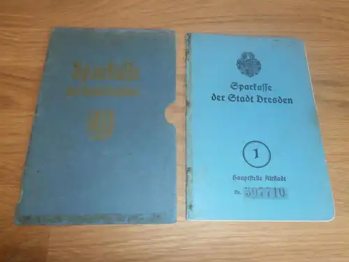 altes Sparbuch Pirna , 1940 , Werner Menzer , Dresden , Sparkasse , Bank !!