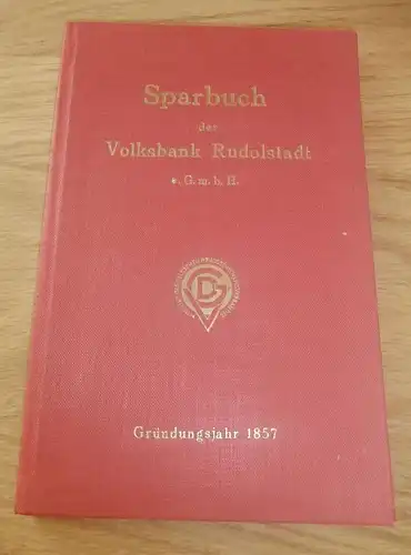 altes Sparbuch Rudolstadt , 1941-1944 , Hermann Schöpfel , Inspektor , Straße der SA , Sparkasse , Bank !!!