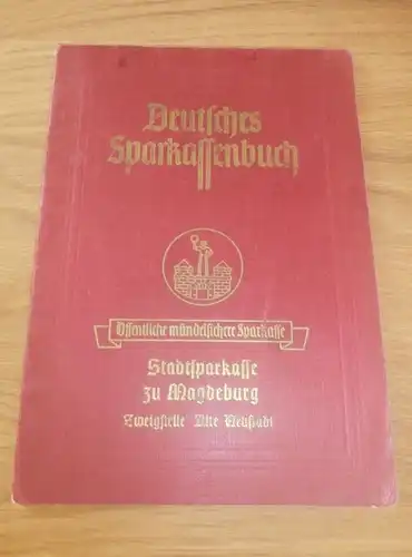 altes Sparbuch Magdeburg , 1941-1943 , Sparkasse , Bank !!!