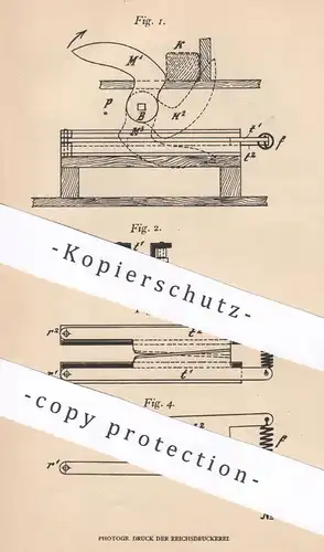 original Patent - Edmund Bardtholdt , Karlsruhe , 1906 , Schneidemaschine mit Schärfvorrichtung | Messer schärfen !!!