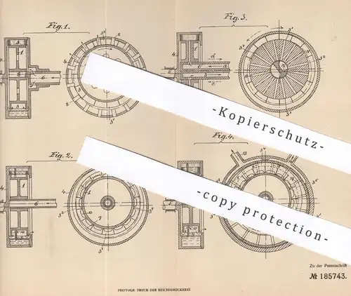 original Patent - Gustaf Dalén , Stockholm Schweden 1905 | Kraftmaschine , Arbeitsmaschine | Motor Motoren Dampfmaschine