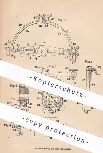 original Patent - Johann Moll , Otto Zeller , Augsburg | Planschaltwerk für Drehbänke | Drehbank | Dreher , Schlosser