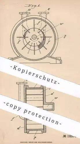 original Patent - Siemens Schuckert Werke GmbH , Berlin , 1905 , Flügelradpumpe | Pumpe | Pumpen | Flüssigkeit fördern