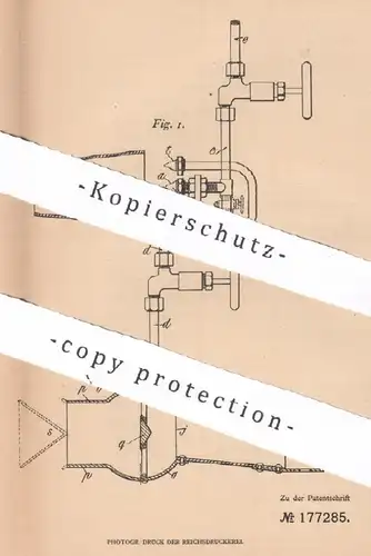 original Patent - Preston Davies , Frank Preston Davies , Southfields Surrey England | 1904 | Zerstäuber für Brennstoff