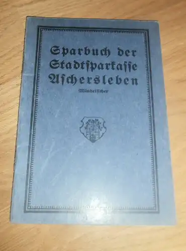 altes Sparbuch Aschersleben , 1932 - 1942 , Erika Zwitter , Sparkasse , Bank !!!