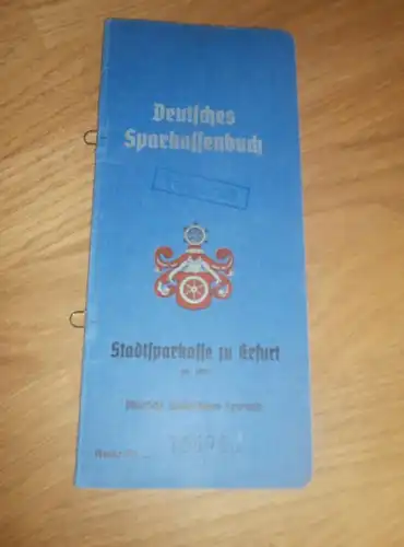 altes Sparbuch Erfurt , 1943 - 1945 , Heinz-Michael Wiese , Sparkasse , Bank !!!