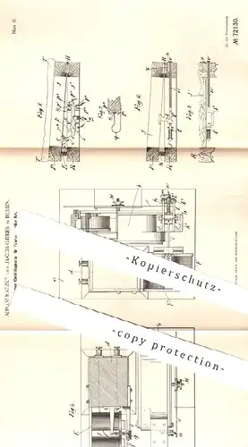 original Patent - Abram Katzky , Jakob Gitkes , Berlin , 1893 , Elektrischer Kontrollapparat für Fahrzeuge | Droschke