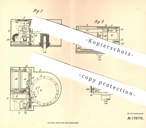 original Patent - Hans Walder , Meilen / Zürich , 1905 , Geschwindigkeitsmesser | Geschwindigkeit | Tachometer | Magnet