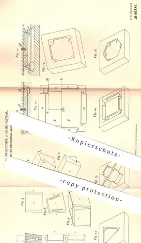 original Patent - Oskar Mratschek , Mähr. Ostrau 1894 , Platten zum Pflastern , Verkleiden | Wandplatte , Diele , Fliese