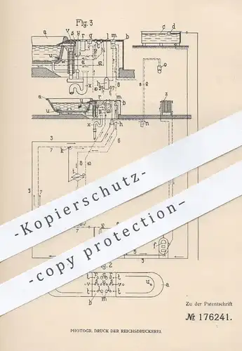 original Patent - Kesselring & Röthenbacher , Straszburg , Elsass , 1905 , Badewanne , Pool | Krankenhaus , Heilbad