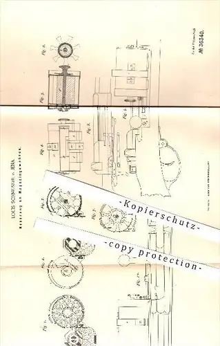 original Patent - Louis Schmeisser , Jena , 1885 , Magazingewehr , Magazingewehre , Gewehr , Gewehre , Waffen , Geschoss