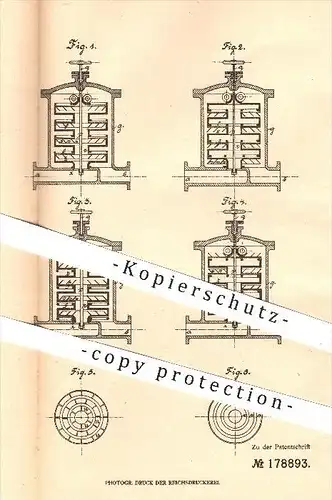 original Patent - Latzel & Kutscha in Wien , 1905 , Filter , Sieb , Sieben , Filtrieren von Flüssigkeiten , Filtertuch