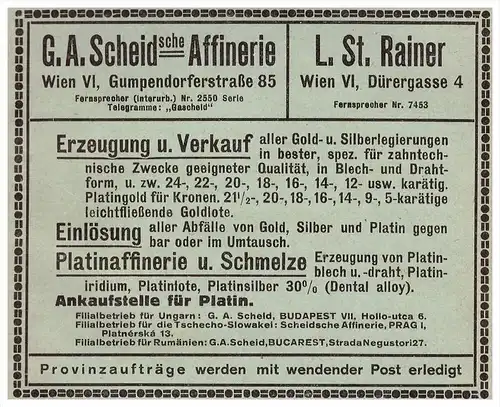 original Werbung - 1924 - APIS GmbH in Wien , Dental , Zahnarzt , Dermatologe , Stomatologe , Zähne !!!