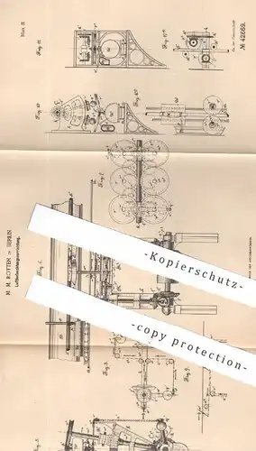 original Patent - M. M. Rotten , Berlin , 1887 , Luftbefeuchtungsvorrichtung | Gebläse , Lüftung , Luftfeuchte