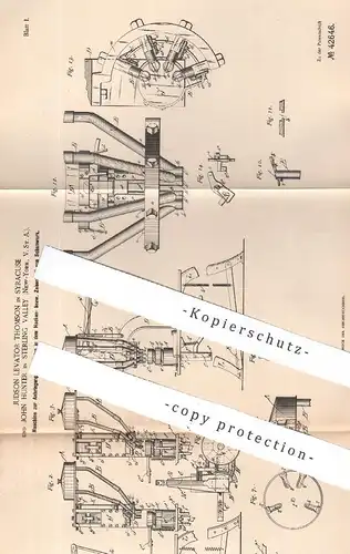 original Patent - Judson Levator Thomson , Syracuse | John Hunter , Sterling Valley , New York , USA | Schuhe nieten !!