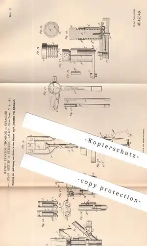 original Patent - Judson Levator Thomson , Syracuse | John Hunter , Sterling Valley , New York , USA | Schuhe nieten !!