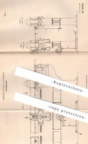 original Patent - Andreas Soltau , Hamburg / Ottensen , 1899 , Lederwalzmaschine | Leder - Walzmaschine | Gerberei !!