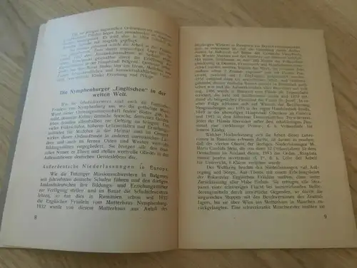 Bayerische Schulorden im Auslandsdeutschtum 1937 , Diözesan - Priestervereine Bayern , Prieser , Franziskaner , Mission