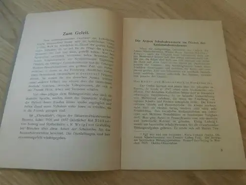 Bayerische Schulorden im Auslandsdeutschtum 1937 , Diözesan - Priestervereine Bayern , Prieser , Franziskaner , Mission