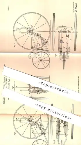 original Patent - Johann Franz Anton Freiherr von Palstring , Kötitz / Coswig | Antrieb für Fuhrwerk | Kutsche , Wagen !